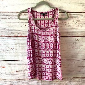 Banana Republic Pink Tie Dye Patterned Tank XS